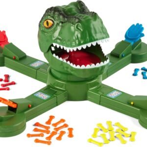 Game Zone T-Rex Bone Toss for 2-4 Players, Ages 3+, Multiplayer, Kids & Family