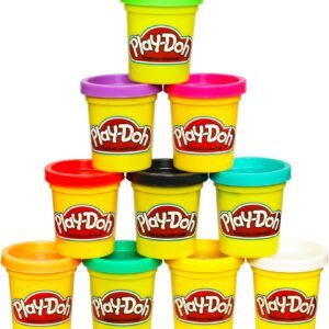 Play Doh Modeling Compound 10-Pack Case of Assorted Colors, Non-Toxic 2 oz. Cans, Back to School Gifts, Prizes, & Party Favors, Preschool Toys for Kids, Ages 2+ (Amazon Exclusive)