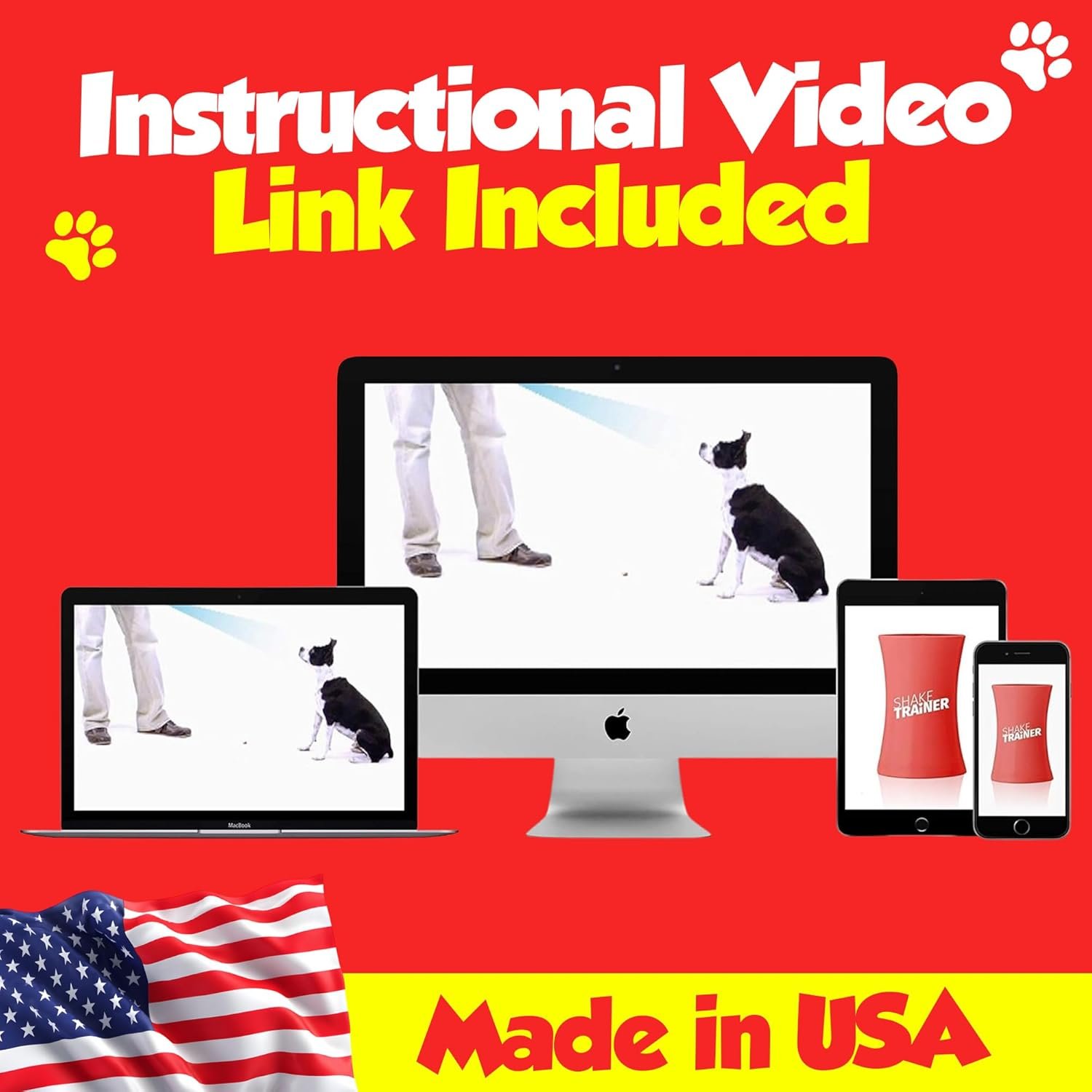 ShakeTrainer - The Original Humane Dog Training Kit with Instructional Video, Dog Training & Behavior Kit for Barking, Jumping & All Bad Habits Without Shocking or Spraying, Easy to Use, Made in USA - Image 3