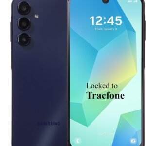 Tracfone Samsung Galaxy A16 5G, 128GB, 50MP Triple Camera, Android Smartphone, 6.5″ FHD+ Super AMOLED 90Hz Display, Long-Lasting Battery – Locked to Tracfone – Awesome Black