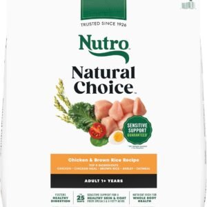 Nutro Natural Choice Dry Dog Food, Adult Dog Food Dry Chicken and Brown Rice Recipe, 30 lbs.