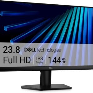 Dell 24 Monitor – SE2426H – 23.8-inch FHD (1920×1080) 144Hz 1ms Display, in-Plane Switching (IPS) Technology, AMD FreeSync™, TÜV 3-Star 2X HDMI, Tilt