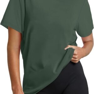 OFEEFAN Workout Tops for Women UPF 50+ Breathable Quick Dry Loose Fit T Shirt Outdoor Yoga Running Hiking Gym Tee Top
