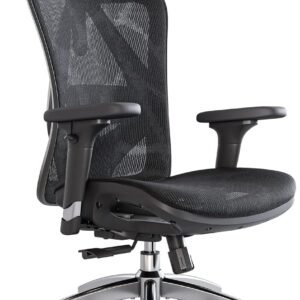 SIHOO M57 Ergonomic Mesh Office Chair, High Back Home Desk Chair with 3D Armrests, Lumbar Support and Adjustable Headrest, Comfortable Computer Chair, Big & Tall Office Chair Hold 330 LBS-Black