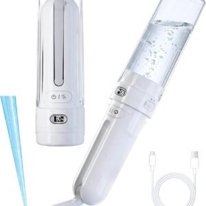 Electric Portable Bidet – Rechargeable Travel Bidet for Women Postpartum Care & Personal Hygiene | with 3 Pressure Modes for Home Travel & Camping (White)