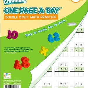 Channie’s One Page A Day Double Digit Math Problem Workbook for 1st Graders, 2nd Graders, and 3rd Grade Simply Tear Off On Page a Day For Math Repetition Exercise! Addition and Subtraction Workbook