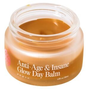 FRØYA Organics Anti-Age & Insane Glow Day Balm | Younger Skin and Instant Glow Results | Rosehip Pomegranate Sea Buckthorn Beeswax | Water Free Daily Moisture Balm | 30ml