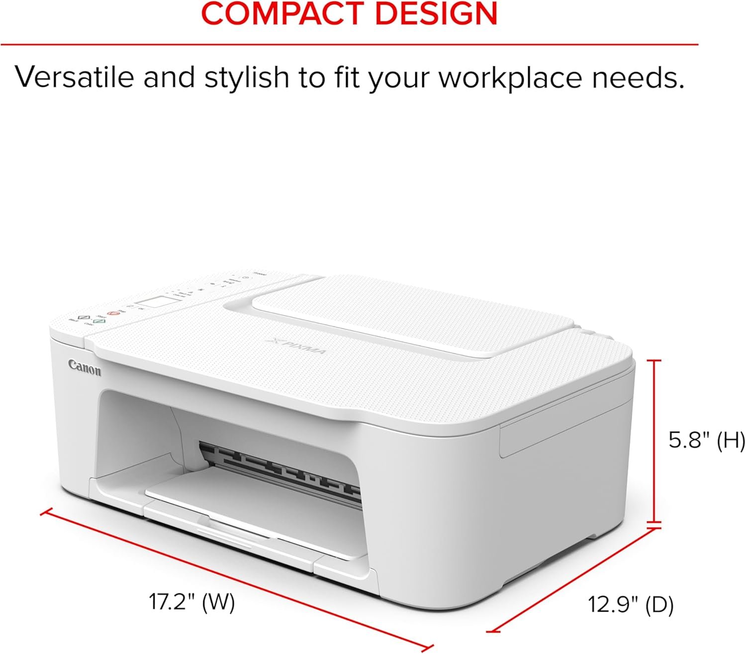 Canon PIXMA TS3720 Wireless All-in-One Printer for Basic Home Printing, White - Image 7