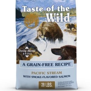 Taste of The Wild Pacific Stream Grain-Free Dry Dog Food With Smoke-Flavored Salmon 28lb
