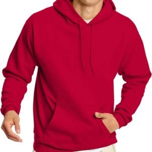 Hanes Men’s EcoSmart Hoodie, Midweight Fleece, Pullover Hooded Sweatshirt