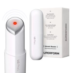 LG Pra.L Superform Galvanic Booster Mystic White, 1min booster for ageless skin, anti-aging, Korean skincare, Glow on the go, Serum booster device, Glass Skin, Glow Booster, Gift