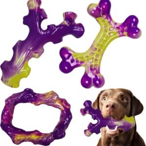 Frienhund Tough Dog Toys for Aggressive Chewers 3 Pack, Indestructible Dog Toys for Large Dogs, Dog Chew Toys, Aggressive Chew Toys to Keep Them Busy, Dog Bones for 15-100lbs Puppy/Medium/Large Breeds
