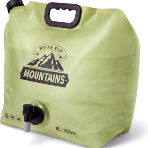 Camping Water Container 2 Gallon Collapsible Water Jug with Spout – Reusable Plastic Flasks, Foldable Empty Gallon Jug for Water Storage, Water Bag for Outdoor Hiking Emergency Prep (1 Pack)