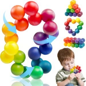 Sensory Autism Balls Toy for Toddler Kids, Airplane Travel Toys for Age 3-5 5-7 3-4 4-8 School Fidget Classroom Autistic Calm Down Treasure Prize Box Dementia Activities Easter Basket Stuffers Gifts