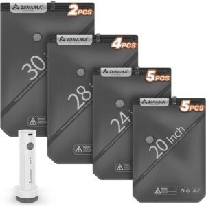 Vacuum Storage Bags for Travel with Wireless Rechargeable Air Pump, 16 Pack Travel Essentials Space Saver Compression Bag for Luggage, Suitcase, Backpack, Vacuum Seal Bags for Home Storage Clothing