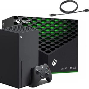 Xbox Series X 1TB Gaming Console Console + 1 Wireless Controller – Backward Compatible with Thousands of Games, Fine-Tuned Performance, True 4K Gaming, Up to 120 FPS – HDMI_Cable