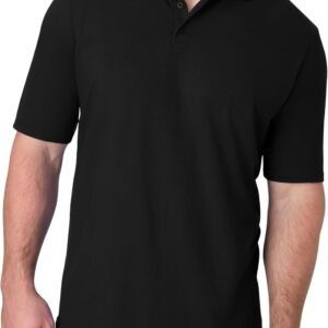 Hanes Men’s X-Temp Short Sleeve Polo Shirt, Midweight Men’s Shirt