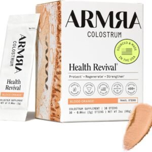 ARMRA Colostrum™ Powder | Blood Orange | Gut Health & Bloating | Skin & Hair | Immunity | Keto, Gluten & Fat-Free | 30 Servings