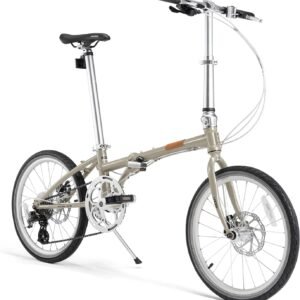 ROCKBROS VDS 20 Inch for Adults, 26lb Lightweight Foldable Bike for Women & Men, Shimano 8-Speed Adult Folding Bicycle with Disc Brakes, Portable Commuter City Bike