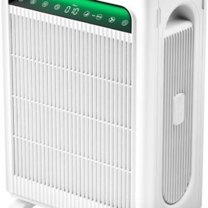 KNKA Air Purifier for Home Bedroom Large Room Up to 1,695 Ft² in 1 Hr, HEPA Air Cleaner with Washable Pre-Filter, AHAM VERIFIDE, AQI Display, ECO Mode, Pet Mode for Pets, Dust, Pollen, APH4000