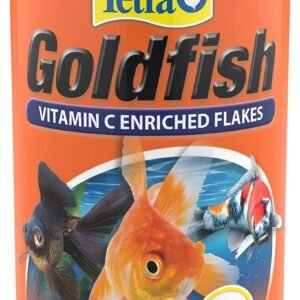 Tetra Goldfish Flakes, Nutritionally Balanced Diet For Aquarium Fish, Vitamin C Enriched Flakes, 2.2 oz