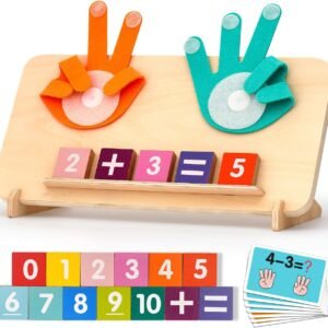 MOTREE Preschool Learning Toys for Toddlers 2-4, Educational Math Manipulatives Number Counting Blocks for Kids, Montessori Toys for 3-5 Year Old Boys Girls Birthday Gifts