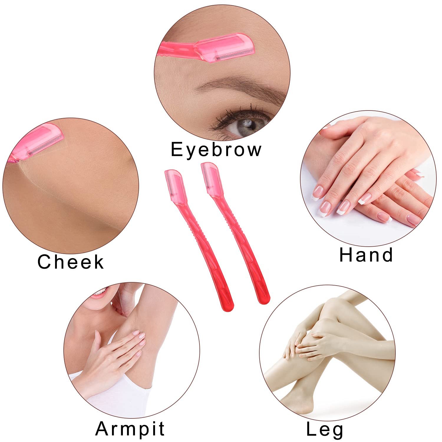 Real Perfection Makeup Brush Set 16 Pcs with 1 Eyebrow Razor Premium Synthetic Foundation Powder Concealers Eyeshadow Blush Makeup Brushes Make up Brushes Kit (Pink) - Image 7