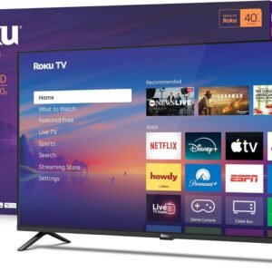 Roku Smart TV 2026 – 40-Inch Select Series, 1080p Full HD TV – Roku TV with Voice Remote – Flat Screen LED Television with Wi-Fi for Streaming Live Local News Sports & Movies, Bluetooth Headphone Mode