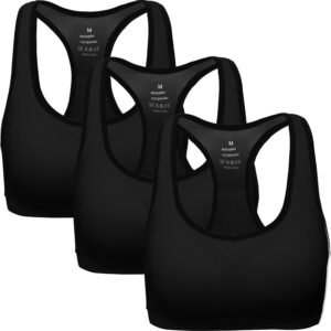 Padded Y-Back Sports Bra for Women – Racerback Low Impact Spaghetti Strap for Yoga Workout Top