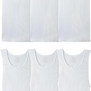 Fruit of the Loom Men’s Sleeveless Tag Free Moisture Wicking Tank A-Shirt