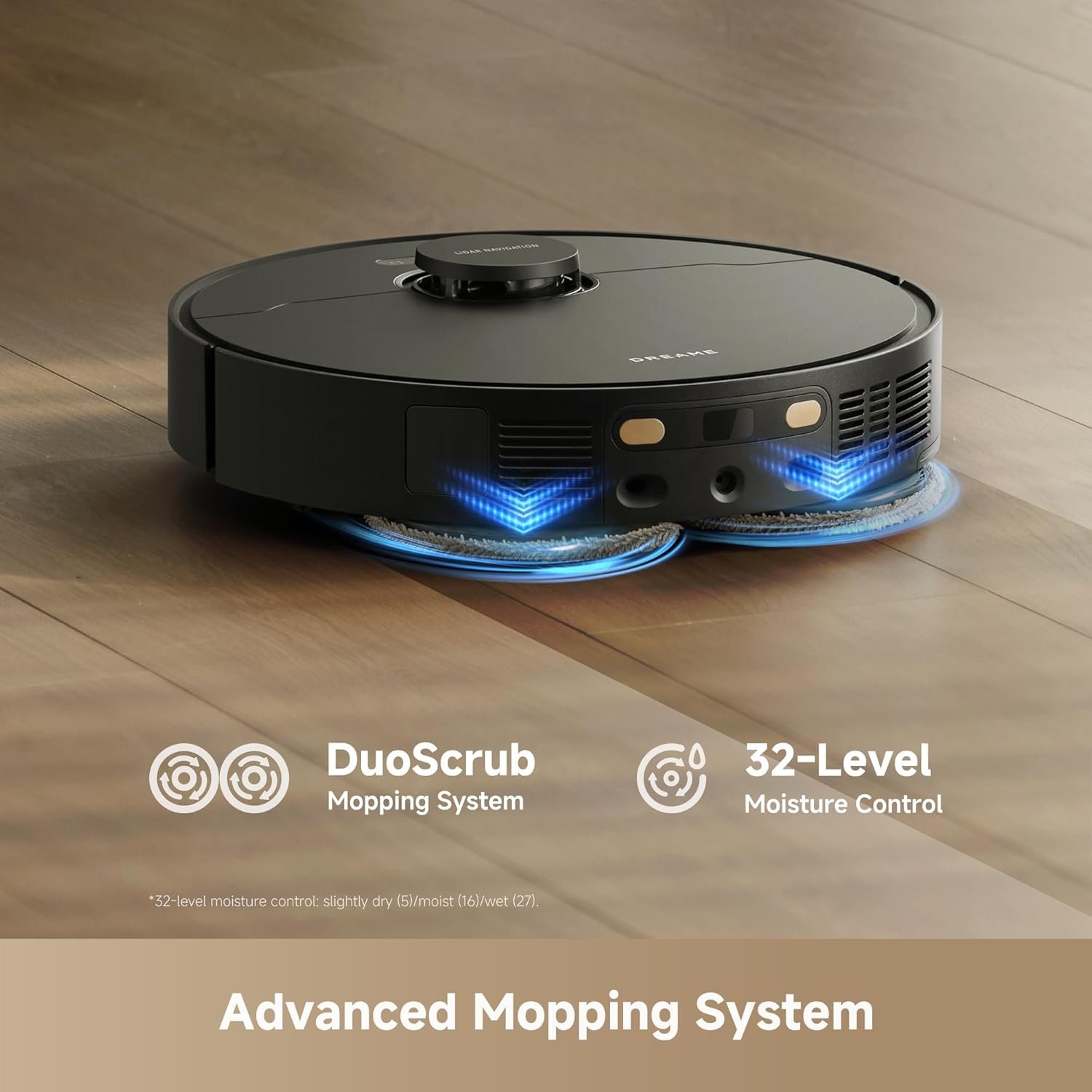 DREAME L40 Ultra Gen 2 Robot Vacuum and Mop with 25,000Pa Suction, Extendable Side Brush and Mop, All-in-One Self-Emptying & Cleaning Dock, Voice & App Control, Black - Image 6