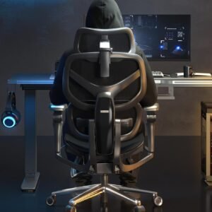 FlexiSpot Sentinel-Pro Ergonomic Gaming Chair with Dual-Wing Adaptive Lumbar, 7D Armrests, 4-Position Recline up to 145°, Height-Adjustable Backrest, Premium Mesh Computer Desk Chair for Home & Office