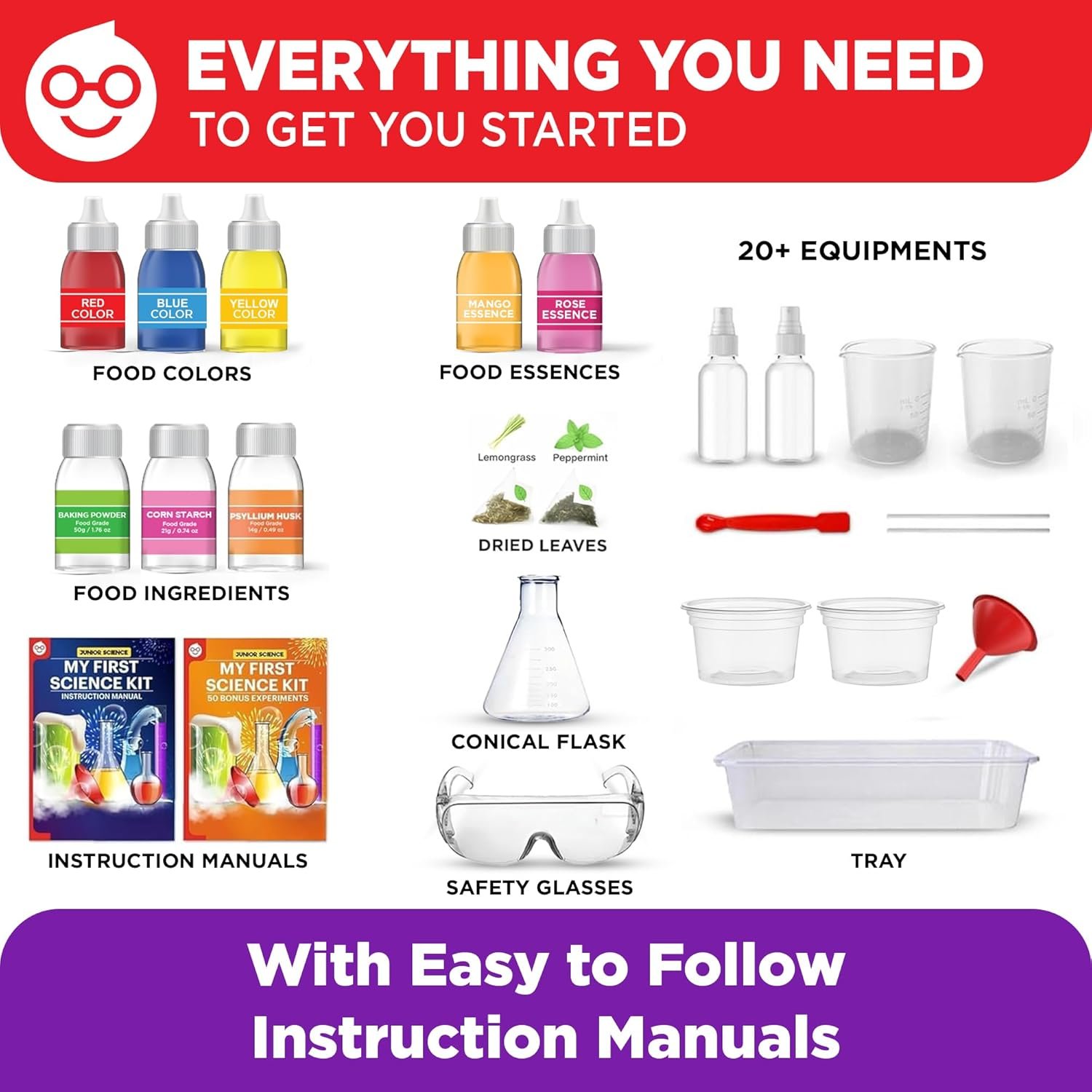 Doctor Jupiter My First Science Kit for Kids Ages 4-5-6-7-8 | Easter, Birthday Gift Ideas for 4+ Year Old Boys & Girls | Toy Stem Kit with 100+ Experiments | Learning & Educational Projects - Image 6