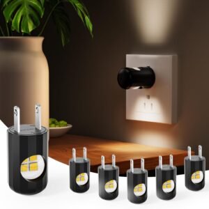 TSEXES 6 Pack LED Night Lights with Dusk to Dawn Sensor, 3000K Soft White, Plug in Wall Night Lights for Kids, Kitchen, Hallway, Bathroom, Bedroom,Non-Dimmable