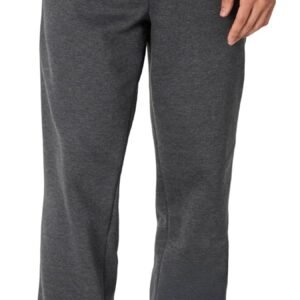 Amazon Essentials Men’s Relaxed Straight Leg Fleece Open Bottom Sweatpant (Available in Big & Tall)