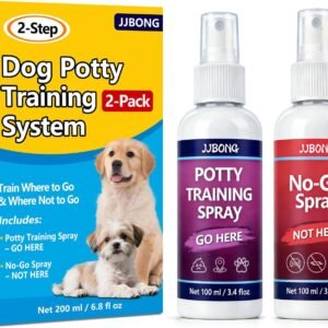 Potty Training Spray for Dogs, Puppy Potty Training Spray, Includes Here Potty & Not Here Training Spray, Puppy Pee Spray, Helps Dogs Develop Proper Potty Habitss, 6.8 Fl Oz (Pack of 2).