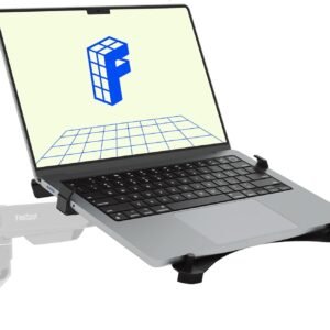 FlexiSpot Laptop Tray for Monitor Arm, VESA Mount 75×75&100x100mm, Fits Laptops up to 17.3in, Notebook Tray with Lockable Clips for Home Office- Black