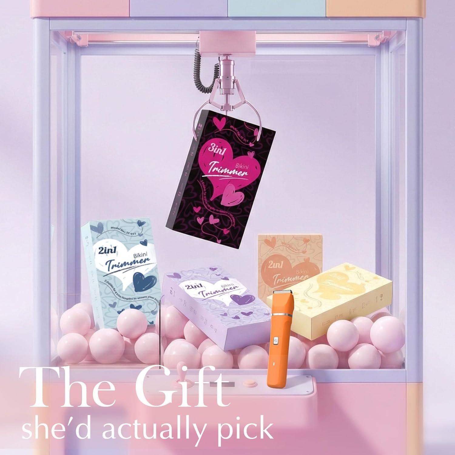 Electric Razor for Women Men - Wet Dry Shave, Waterproof Bikini Trimmer, Pubic Hair Removal Shaver with Hypoallergenic Ceramic Blades, Facial & Body Groomer, USB Recharge, Birthday Gifts - Orange - Image 8