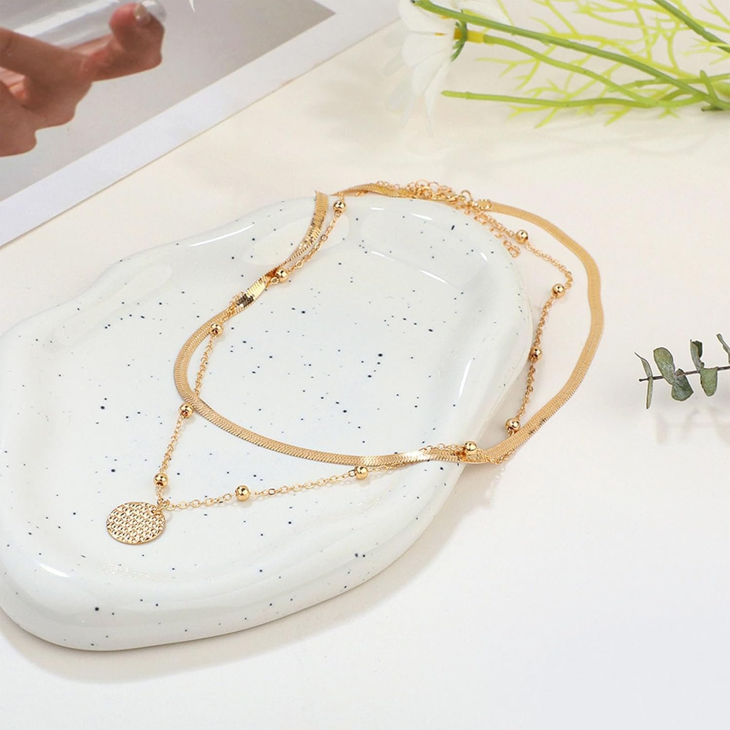 NEWITIN 69 Pieces Gold Jewelry Set for Women Fashion Costume Jewelry Gold Plated Necklace Bracelet Earrings Set for Women - Image 2