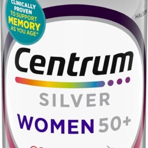 Centrum Silver Women’s Multivitamin for Women 50 Plus, Multivitamin/Multimineral Supplement with Vitamin D3, B Vitamins, Non-GMO Ingredients, Supports Memory and Cognition in Older Adults – 200 Ct