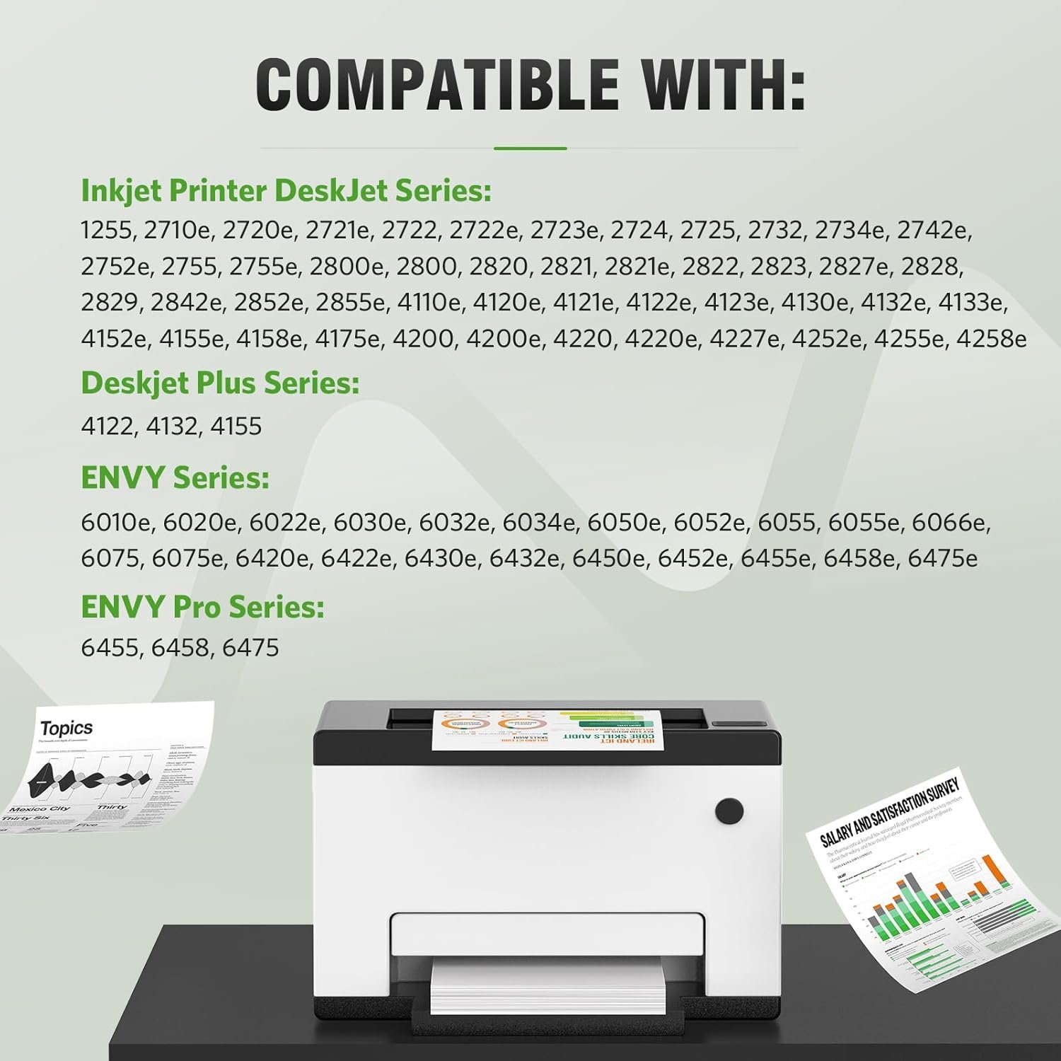 67XL Ink Cartridge Replacement for HP 67 XL Remanufactured for HP Ink 67 67XL for DeskJet 2755e 2700 2855e 2800 2752 2742e 4155e 4255e 4100 Envy 6055 6055e 6455e Printer 2-Pack Black Tri-Color - Image 2