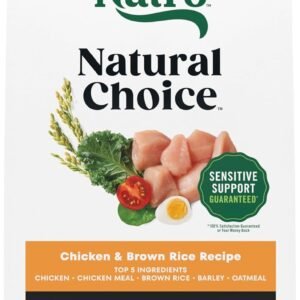Nutro Natural Choice Dry Dog Food, Adult Dog Food Dry Chicken and Brown Rice Recipe, 5 lbs.