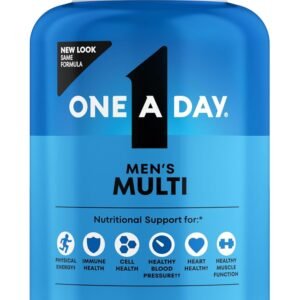 One A Day Multivitamin for Men – Daily Mens Multivitamins with Vitamin D, Zinc, Folic Acid, and B Vitamins, Physical Energy Support, 200 Count