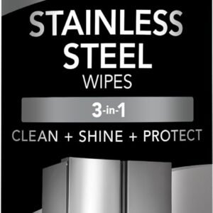 Weiman Stainless Steel Cleaner and Polish Wipes, 30 Count