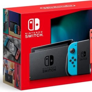 Nintendo Switch with Neon Blue and Neon Red Joy-Con – Handheld Gaming Console