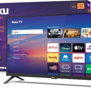 Roku Smart TV 2026 – 32-Inch Select Series, 1080p Full HD TV – Roku TV with Voice Remote – Flat Screen LED Television with Wi-Fi for Streaming Live Local News Sports & Movies, Bluetooth Headphone Mode