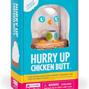 Exploding Kittens Hurry Up Chicken Butt 2-6 Players – Ages 4+ – 2 Minutes to Play – Hot Potato Style Card Game – Fun Card Game, Family Game Night, Creative Kids Game