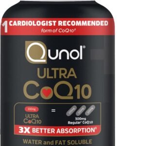 Qunol Ultra CoQ10 100mg Softgels- 3x Better Absorption, Antioxidant for Heart Health & Energy Production, Coenzyme Q10 Vitamins and Supplements, 3 Month Supply, 90 Count