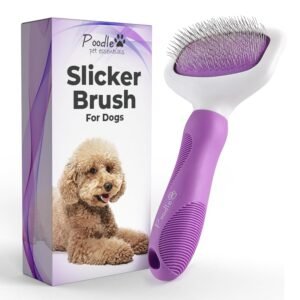 Poodle Pet Slicker Brush – For Dogs, Cats, Rabbits – Matted/Loose Fur, Knots – Suitable for Doodle/Goldendoodle Grooming and Shredding Short/Long Hair