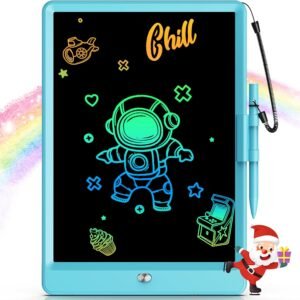 Bravokids Toys for 3-6 Years Old Girls Boys, LCD Writing Tablet 10 Inch Doodle Board, Electronic Drawing Pads, Educational Birthday Gift for 3 4 5 6 7 8 Years Old Kids Toddler (Blue)